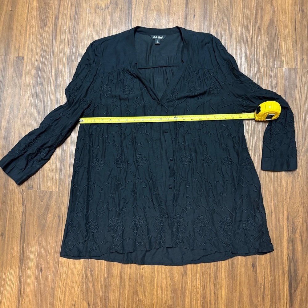 Lucky Brand Black Button Down Shirt - Picture 5 of 6